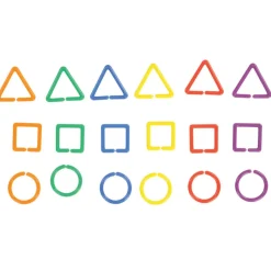 Colorful Multi-Shape Links with Jar 500 Pieces