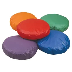Colorful Round Soft Pillows Set of 5
