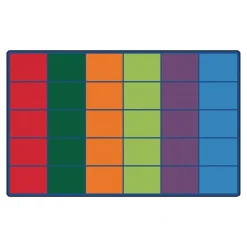 Colorful Rows Seating 8'4" x 13'4" Rectangle