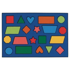 Color Shapes KID$ Value Rug 4' x 6' Rectangle