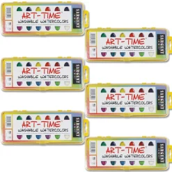 16-Color Washable Watercolors Set of 6