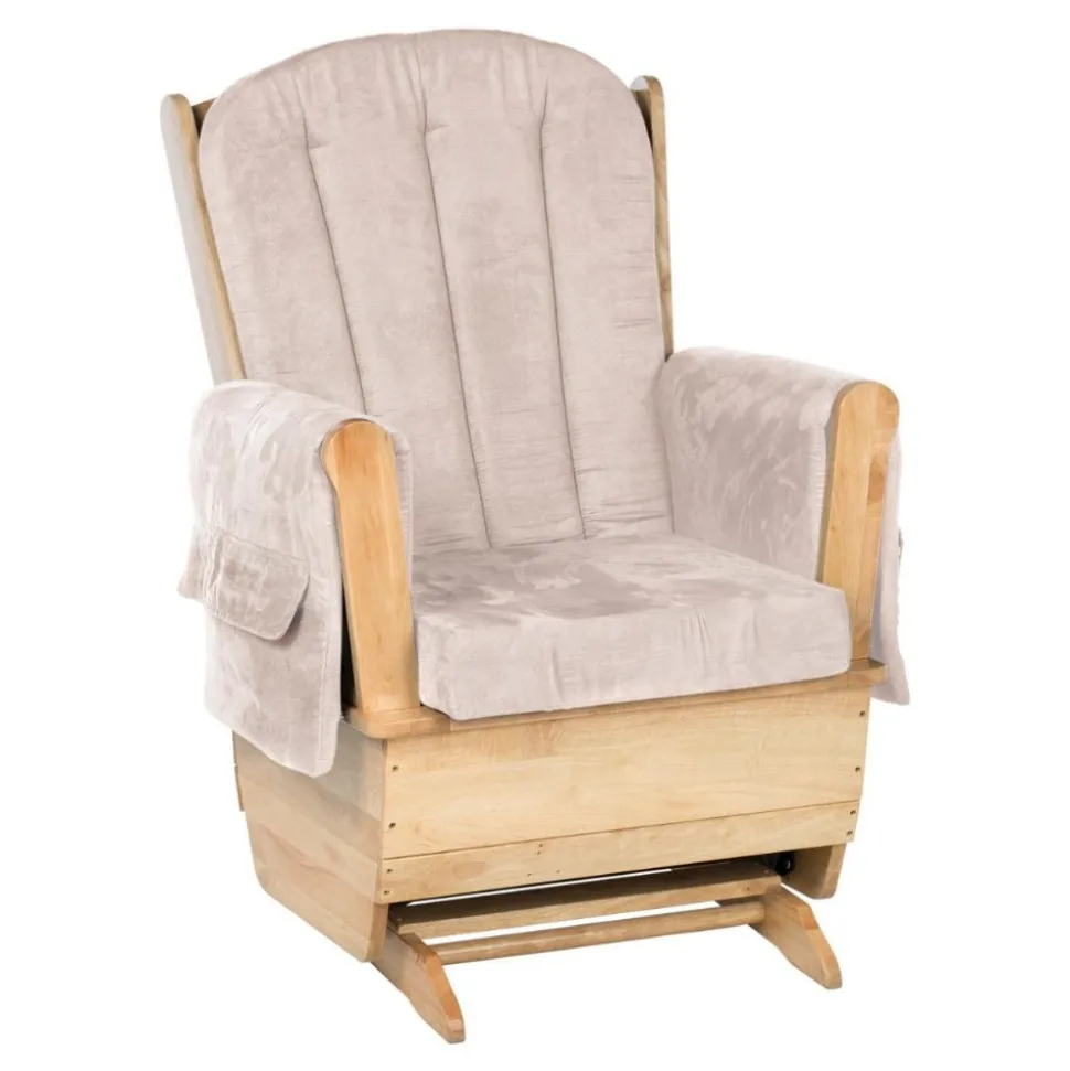 Comfort Glider with Fabric Cushions