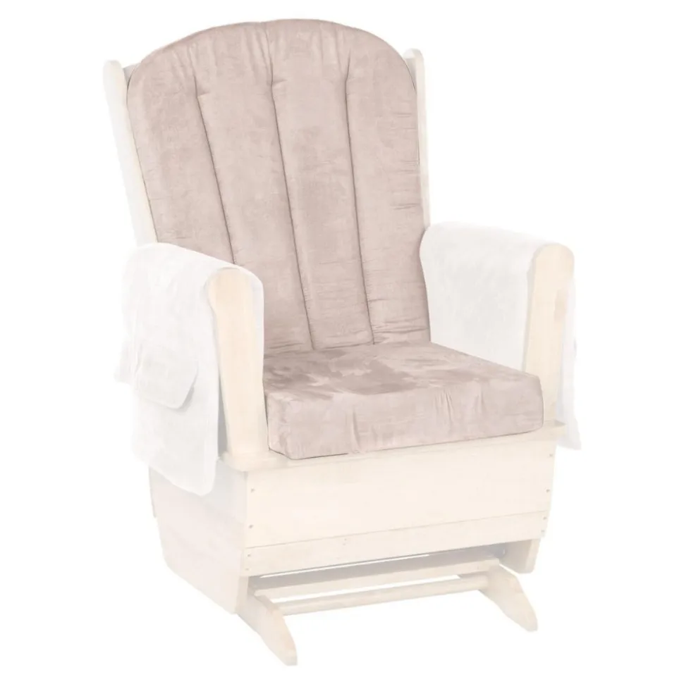 Comfort Glider with Fabric Cushions