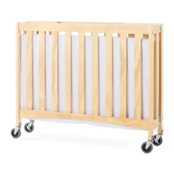 Compact Wood Folding Crib