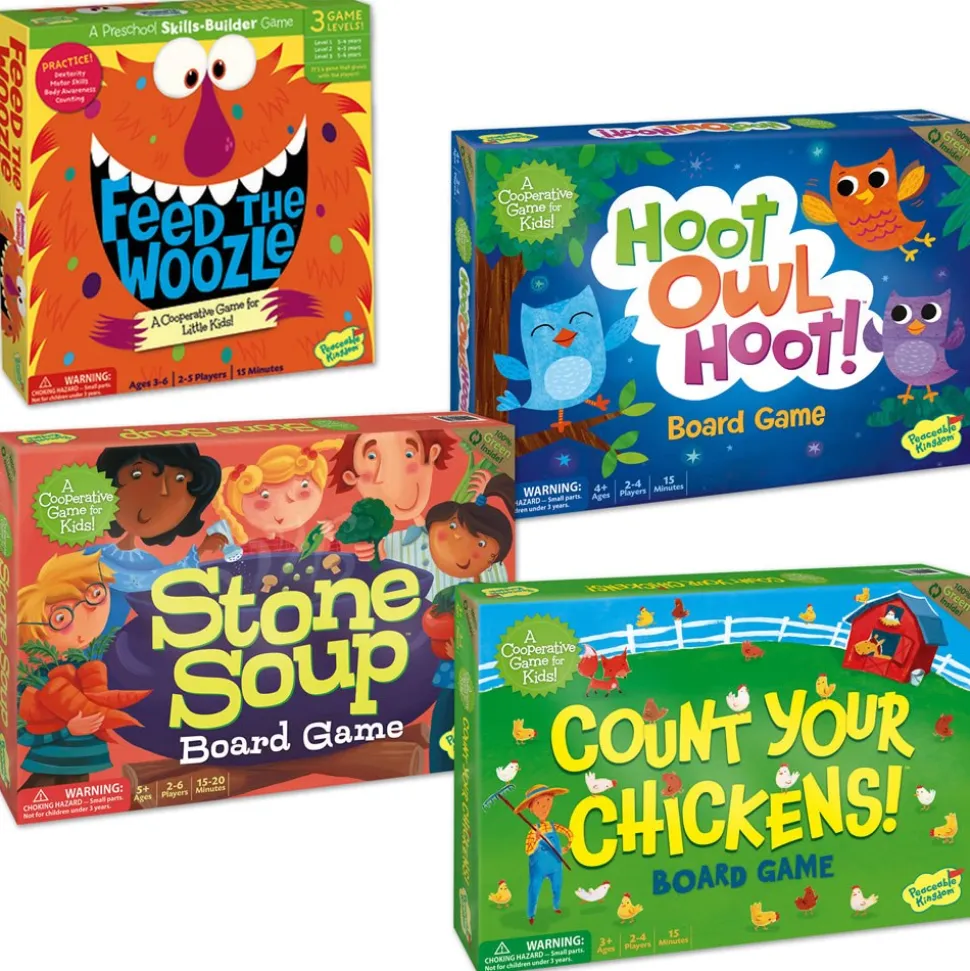 Cooperative Board Game Set Set of 4