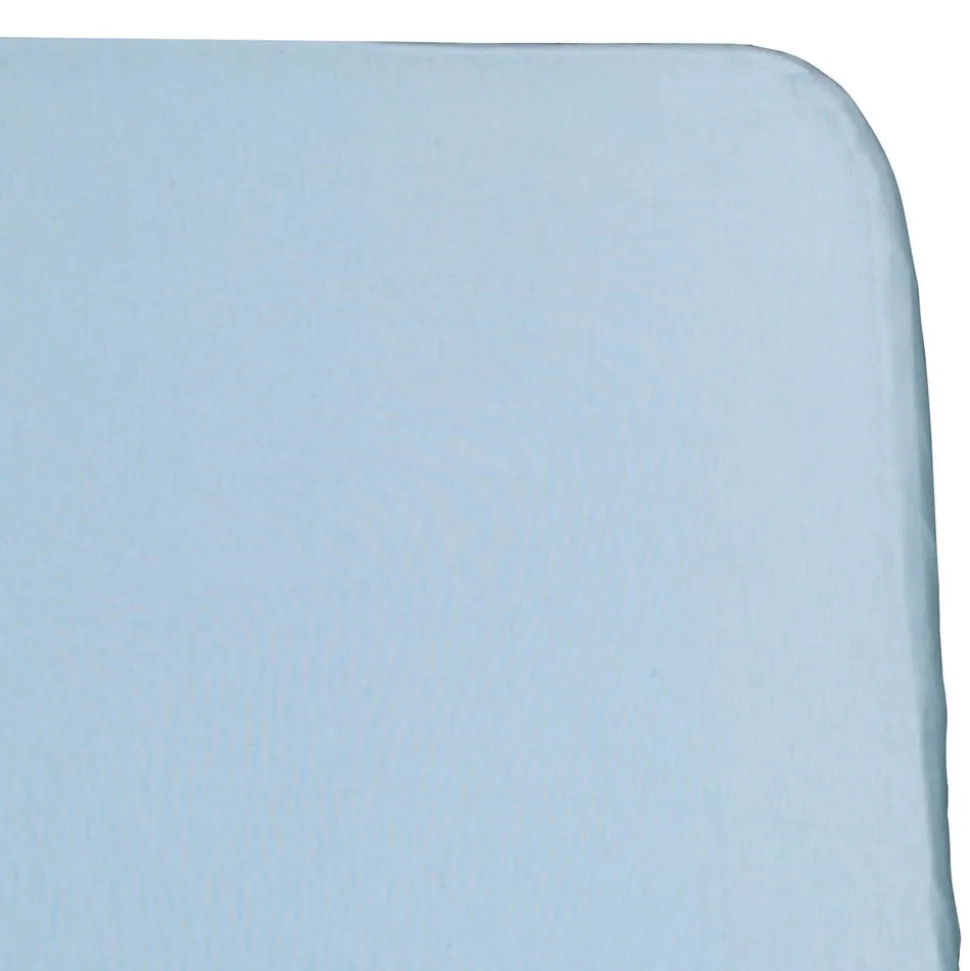 Cotton Compact Size Crib Sheet Blue Single