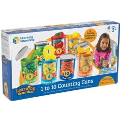 1-10 Counting Cans with Fruits and Vegetables