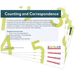 Counting & Correspondence Backpack Kit Bilingual