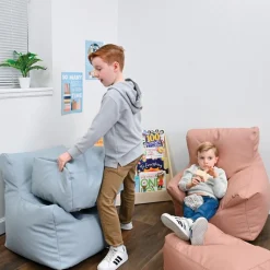 Cozy Chair & Ottoman Fog Blue
