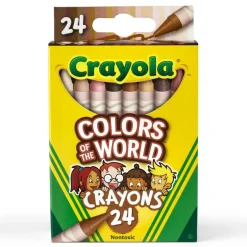 Crayola® Colors of the World 24-Count Crayons Set of 4