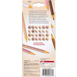 Crayola® Colors of the World 24-Count Colored Pencils Set of 4