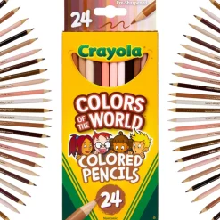 Crayola® Colors of the World 24-Count Colored Pencils Set of 4