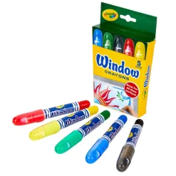 Crayola® Easy to Wash Off Window Crayons Single Box