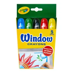 Crayola® Easy to Wash Off Window Crayons Single Box