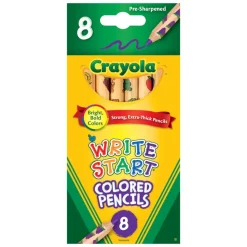 Crayola® 8-Pack Eco-Friendly Write Start Colored Pencils