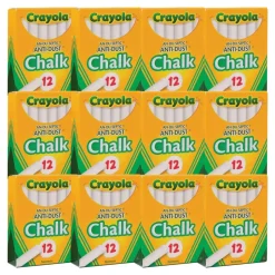 Crayola® 12-Pack White Chalk 12 boxes