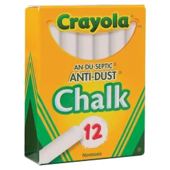 Crayola® 12-Pack White Chalk 12 boxes