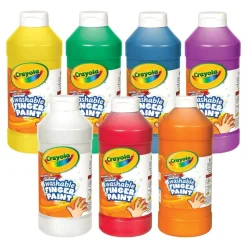 Crayola® Washable Bright Color Non-Toxic Finger Paint 16 oz.