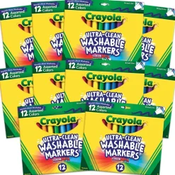 Crayola® Washable Markers 8 Count & 12 Count Markers Sets of 10