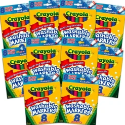 Crayola® Washable Markers 8 Count & 12 Count Markers Sets of 10