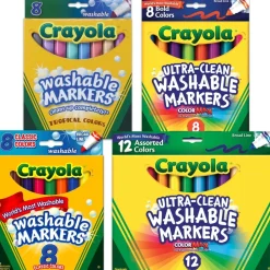 Crayola® Washable Markers 8 Count & 12 Count Markers Sets of 10