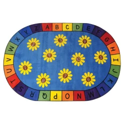 Daisy Alphabet and Numbers Carpets