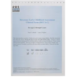 Devereux Early Childhood Assessment Clinical DECA-C Kit