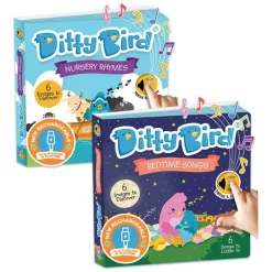 Ditty Bird Bedtime and Nursery Rhyme Song Books Set of 2