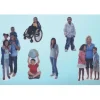 Diverse People Flannel Set 21 Pieces