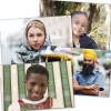 Diverse Smiling Faces From Around the World Poster Set of 12