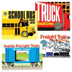 Donald Crews Vehicles and Trains Board Books Set of 4