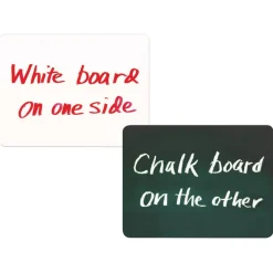 Double-Sided Chalkboard and Dry-Erase Boards Set of 10