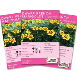 Dwarf French Marigold Seeds 3-Pack