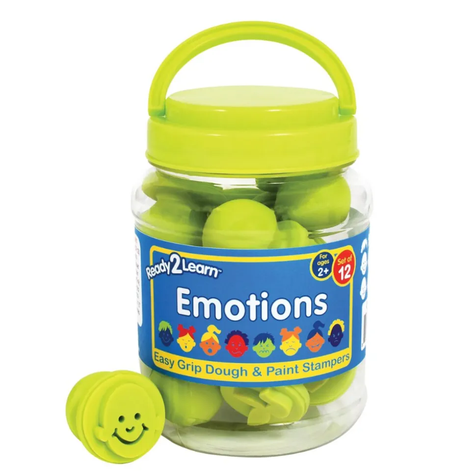 Easy Grip Emotion Stampers & Jumbo 6-in-1 Skin Tone Ink Pad