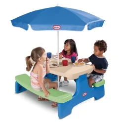 Easy Store Picnic Table with Umbrella