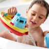 Eco-Friendly Floating Red Tug Boat
