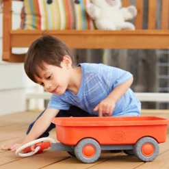 Eco-Friendly Orange Wagon