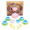 Eco-Friendly Soft Colored Plastic Tea Set
