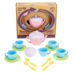 Eco-Friendly Soft Colored Plastic Tea Set