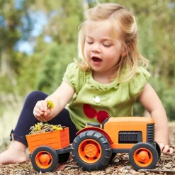 Eco-Friendly Tractor With Rear Trailer