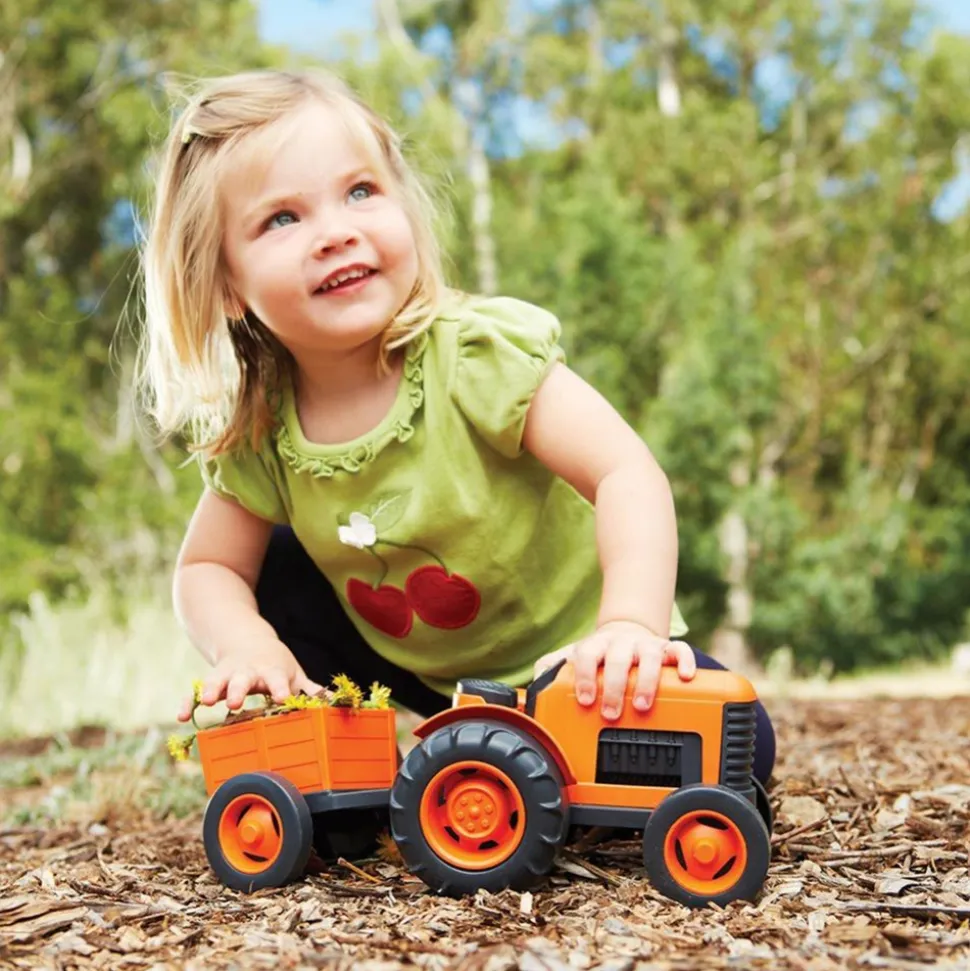 Eco-Friendly Tractor With Rear Trailer