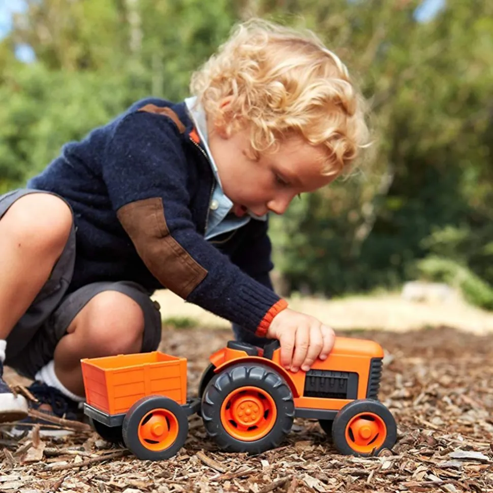 Eco-Friendly Tractor With Rear Trailer