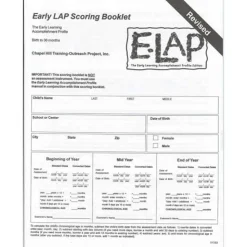 E-LAP™ Scoring Booklets 20 English