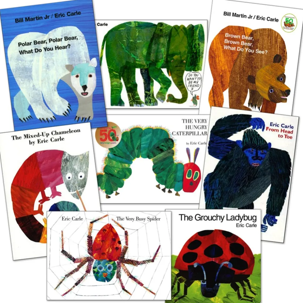 Eric Carle Board Book Collection Set of 8