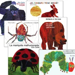 Eric Carle Books English or Spanish Set of 6
