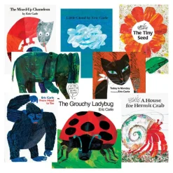 Eric Carle Paperback Books Set of 8