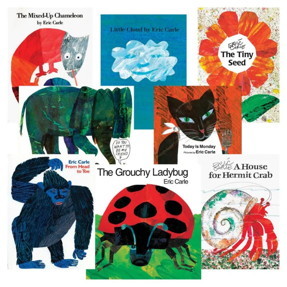 Eric Carle Paperback Books Set of 8