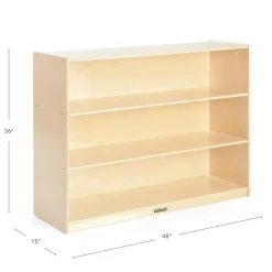 Factory Second Carolina 3-Shelf Storage Solid Back