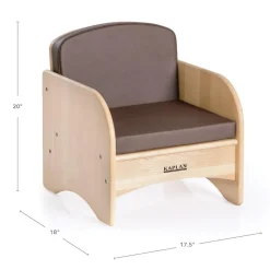 Factory Second Premium Solid Maple Chair Brown