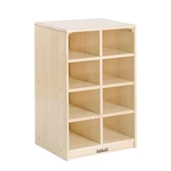 Factory Second Premium Solid Maple 8-Cubby Storage
